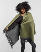 alicia adams alpaca suri wrap, 100 baby alpaca wrap, baby alpaca shawls and wraps, alpaca wool wrap, alpaca vs cashmere, hunter and dark grey alpaca wrap