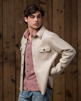 alicia adams alpaca osborne jacket, mens alpaca shirt jacket, alpaca outerwear for men, alpaca jacket, ecru mens alpaca shirt jacket