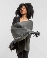 alicia adams alpaca suri wrap, 100 baby alpaca wrap, baby alpaca shawls and wraps, alpaca wool wrap, alpaca vs cashmere, hunter and dark grey alpaca wrap