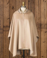 alicia adams alpaca mao suri cape, alpaca poncho cape for women, alpaca poncho, hooded alpaca poncho, alpaca vs cashmere, beige and light taupe baby alpaca cape