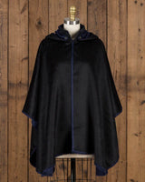 alicia adams alpaca mao suri cape, alpaca poncho cape for women, alpaca poncho, hooded alpaca poncho, alpaca vs cashmere, navy and black baby alpaca cape