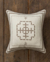 Alicia Adams Alpaca Mazing Accent Pillow, alpaca tribal pillow, alpaca indian pillow, alpaca bed pillow, ivory and taupe bicolor alpaca accent pillow