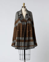 Alicia Adams Alpaca Audrey Cape, alpaca poncho cape for women, alpaca poncho, alpaca poncho womens, alpaca vs cashmere, black and cognac womens cape