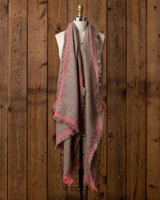 Alicia Adams Alpaca Jolene Wrap, lightweight baby alpaca wrap, alpaca shawl, wool alpaca shawl, 100 alpaca wrap, alpaca wrap, tape and coral alpaca wrap