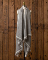 Alicia Adams Alpaca Jolene Wrap, lightweight baby alpaca wrap, alpaca shawl, wool alpaca shawl, 100 alpaca wrap, alpaca wrap, light grey and ivory alpaca wrap