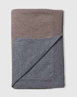 Alicia Adams Alpaca Tokyo Blanket, luxury alpaca bed blanket, king alpaca bed blanket, queen alpaca bed blanket, light grey and light taupe alpaca bed blanket