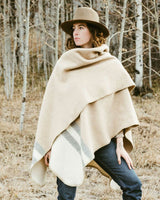 Alicia Adams Alpaca Olsen Cape, alpaca poncho cape for women, alpaca poncho womens, alpaca wrap, ivory, light grey and beige alpaca cape