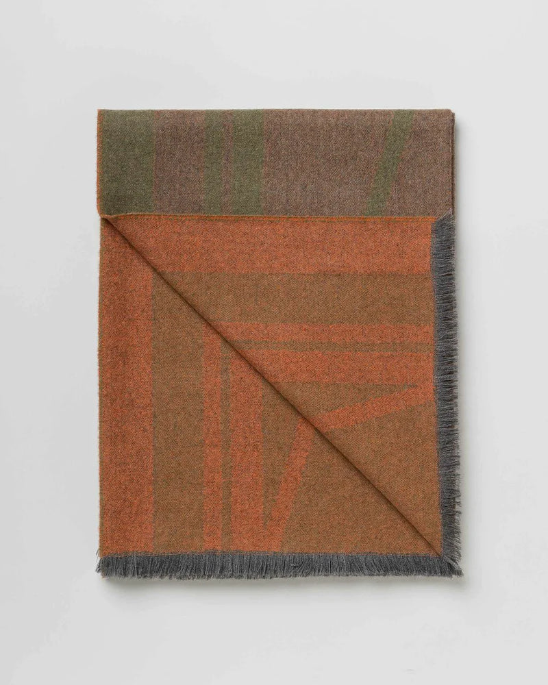 Alicia Adams Alpaca Mystic Throw blanket, baby alpaca throw blanket, green and orange alpaca throw, alpaca throw blanket, luxury alpaca blanket