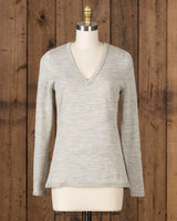 Alicia adams alpaca v neck sweater, womens v neck alpaca sweater, alpaca sweater for women, womens alpaca pullover, pearl grey alpaca v neck sweater