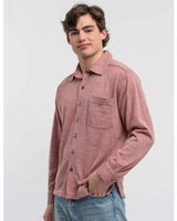 Alicia Adams Alpaca Knit Button Down Shirt, alpaca clothing mens, alpaca shirt, alpaca clothing, alpaca sweater, pink grapefruit alpaca knit shirt