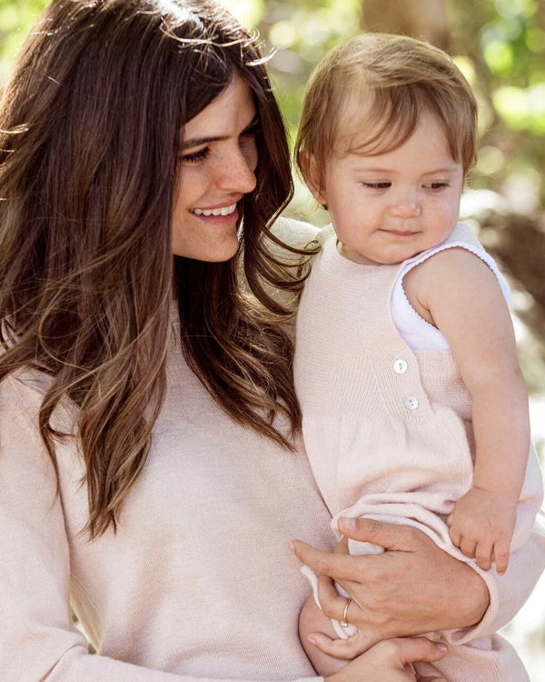 Alicia Adams Alpaca Niki Overalls, alpaca baby clothes, alpaca clothing, alpaca clothing kids, alpaca vs cashmere, pink powder alpaca overalls