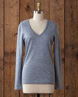 Alicia adams alpaca v neck sweater, womens v neck alpaca sweater, alpaca sweater for women, womens alpaca pullover, chambray v neck sweater