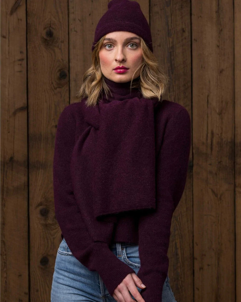 Alicia Adams Alpaca Blaine Hat, alpaca hat, alpaca beanie hat, alpaca hat mens, alpaca vs cashmere, merlot alpaca beanie hat