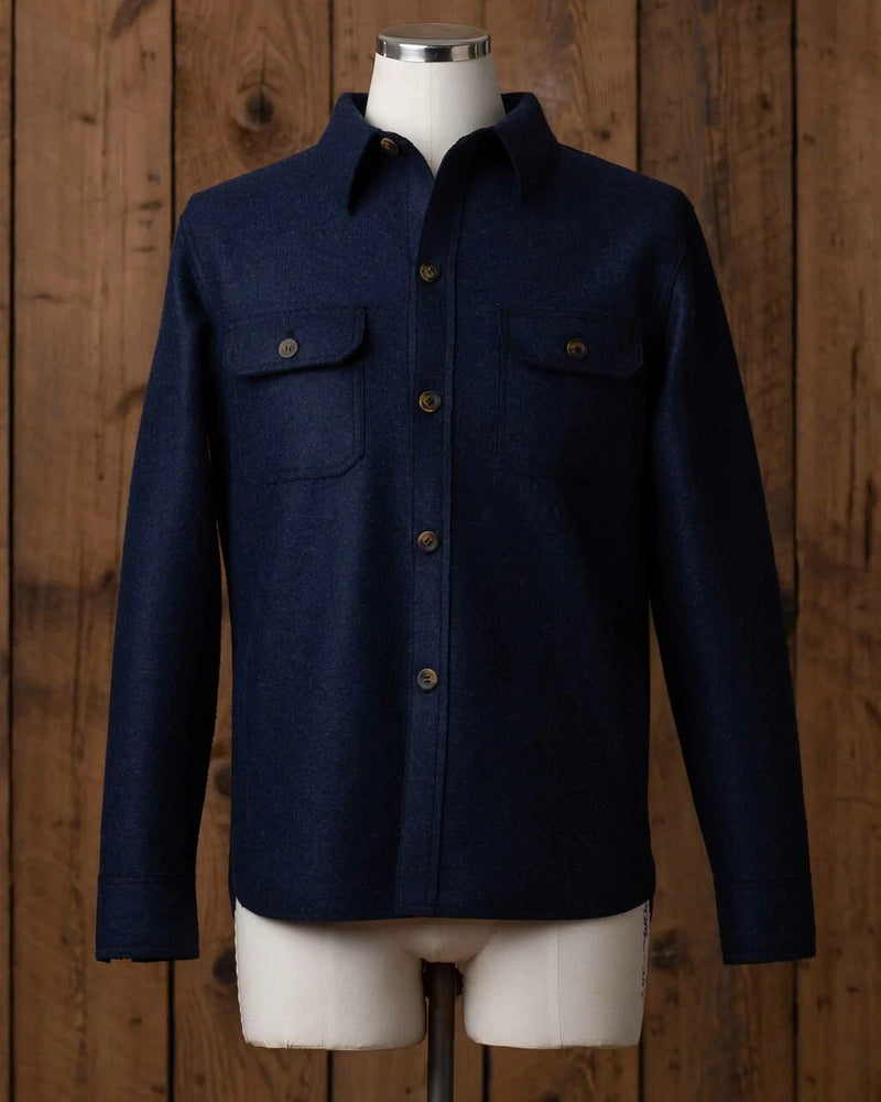 alicia adams alpaca osborne jacket, mens alpaca shirt jacket, alpaca outerwear for men, alpaca jacket, navy blue mens alpaca shirt jacket