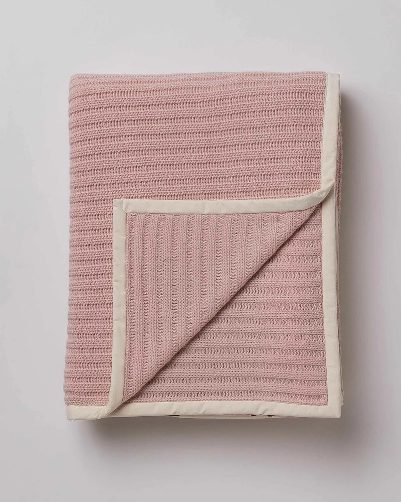 alicia adams alpaca rib throw, alpaca throw blanket, alpaca throw, alpaca throws and blankets, 100 baby alpaca throw blanket, pink powder alpaca rib throw