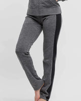 Alicia Adams Alpaca Sweatpants, alpaca clothing, alpaca lounge pants , alpaca sweater pants, alpaca clothing women's, dark grey and black alpaca sweatpants