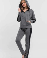 Alicia Adams Alpaca Sweatpants, alpaca clothing, alpaca lounge pants , alpaca sweater pants, alpaca clothing women's, dark grey and black alpaca sweatpants