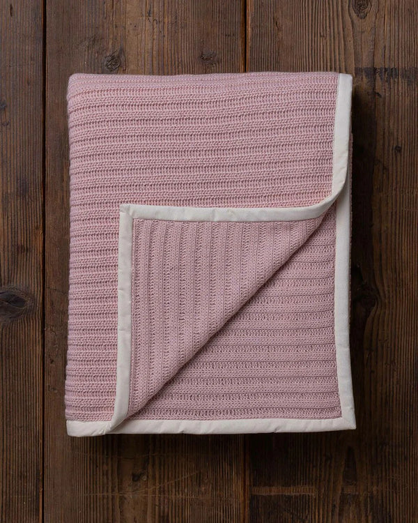 alicia adams alpaca rib throw, alpaca throw blanket, alpaca throw, alpaca throws and blankets, 100 baby alpaca throw blanket, pink powder alpaca rib throw