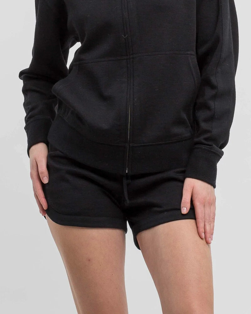 Alicia Adams Alpaca Lounge Shorts, alpaca clothing, alpaca lounge shorts , alpaca sweater shorts, alpaca clothing women's, black alpaca lounge shorts