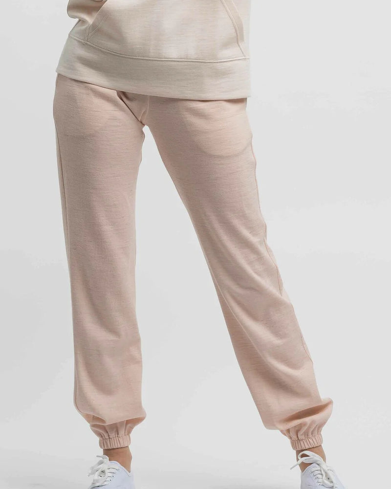 Alicia Adams Alpaca Jogger, alpaca clothing, alpaca lounge pants , alpaca sweater pants, alpaca clothing women's, pink powder and ivory alpaca jogger