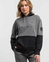 alicia adams alpaca hoodie for women, alpaca women's clothing, alpaca sweatshirt, alpaca clothing, alpaca vs cashmere, dark grey and black alpaca sweatshirt