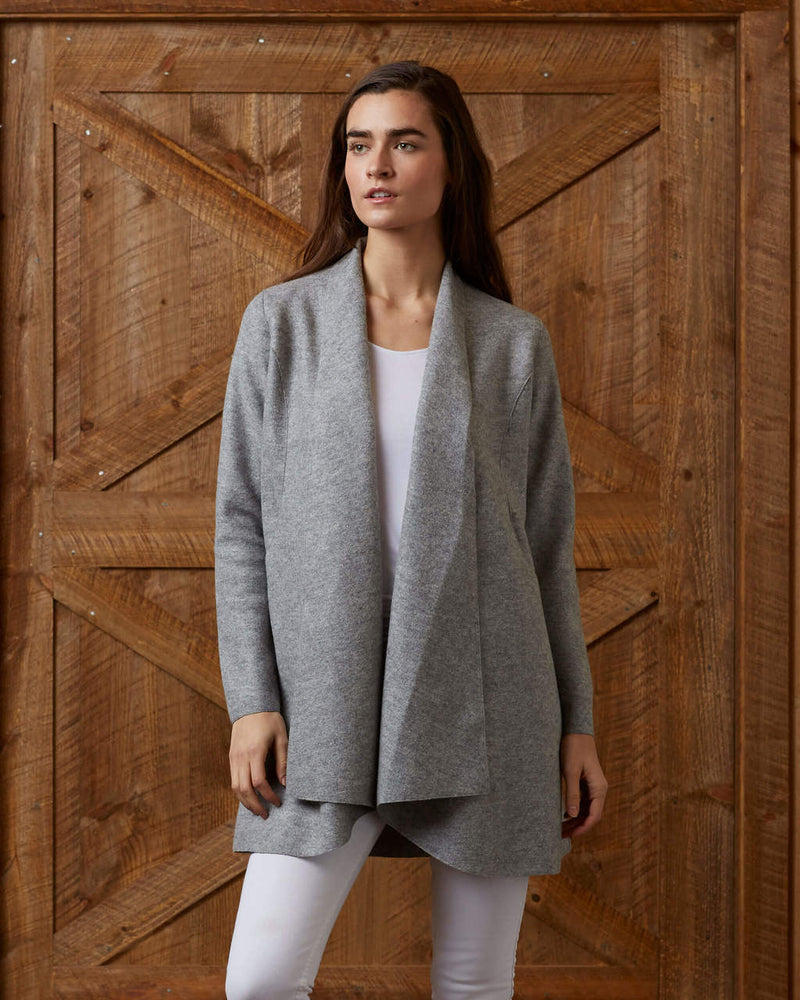 alicia adams alpaca women's swing coat, alpaca sweater coat, alpaca coat womens, alpaca coats outerwear, alpaca jacket womens, grey melange alpaca swing coat
