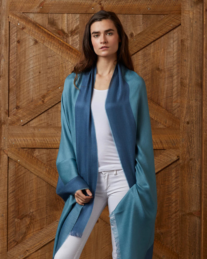 Alicia Adams Alpaca Alassio Wrap,  100 baby alpaca wrap, lightweight alpaca wrap, alpaca wrap, all fair-trade made, alpaca vs cashmere, teal alpaca wrap