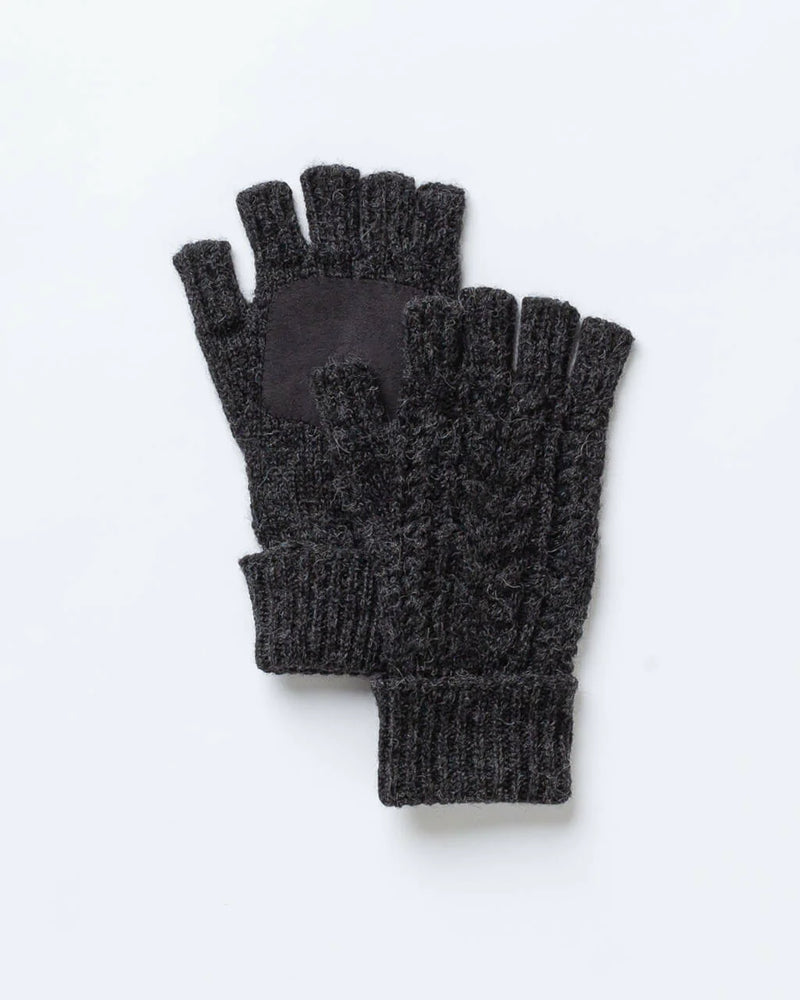 Alicia Adams Alpaca Dixie Driving Gloves, baby alpaca gloves, alpaca fingerless gloves, 100 baby alpaca gloves, black alpaca gloves