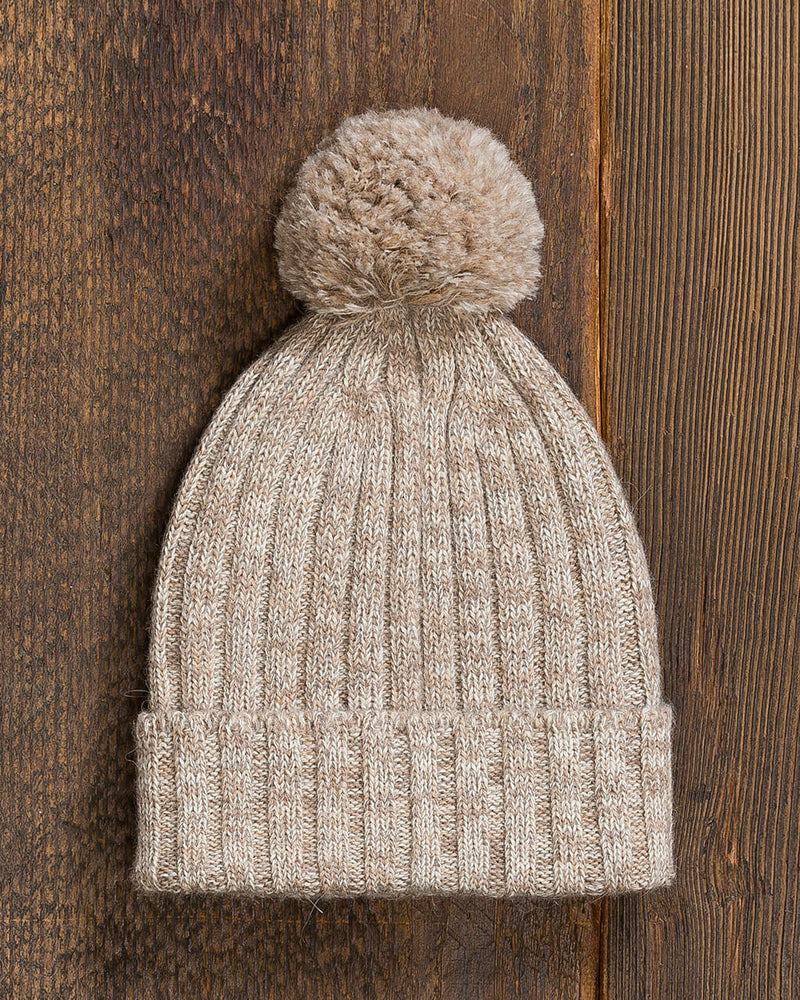 alicia adams alpaca davos hat, womens beanie hat, alpaca beanie hat,  all fair-trade made hat, alpaca vs cashmere, taupe tan alpaca hat