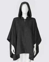 Alicia Adams Alpaca Mao Cape, alpaca poncho cape for women, alpaca poncho, alpaca clothing, alpaca cape, alpaca vs cashmere, charcoal grey alpaca cape