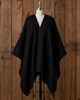 Alicia Adams Alpaca Vienna Cape, alpaca poncho cape for women, alpaca poncho, alpaca poncho womens, alpaca vs cashmere, black and charcoal womens cape