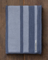 Alicia Adams Alpaca Malibu Throw, lightweight alpaca throw blanket, alpaca throw, alpaca vs cashmere, chambray and denim blue striped alpaca throw
