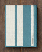 Alicia Adams Alpaca Malibu Throw, lightweight alpaca throw blanket, alpaca throw, alpaca vs cashmere, celery and teal striped alpaca throw