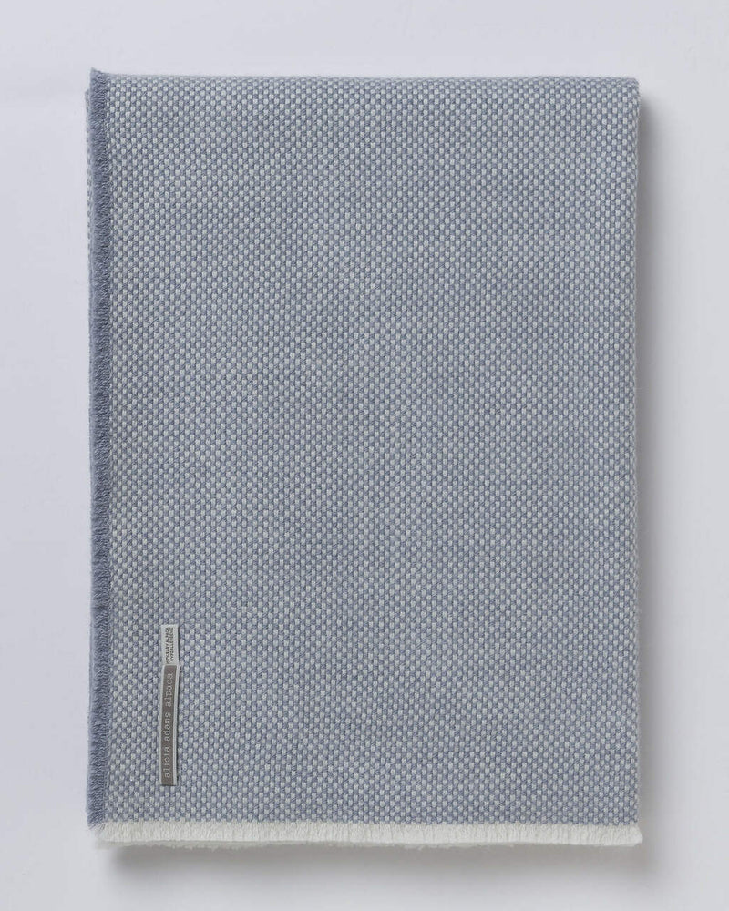 Alicia adams alpaca lugano blanket, 100 baby alpaca queen blanket, 100 baby alpaca king blanket, baby alpaca blanket, chambray blue alpaca lugano blanket