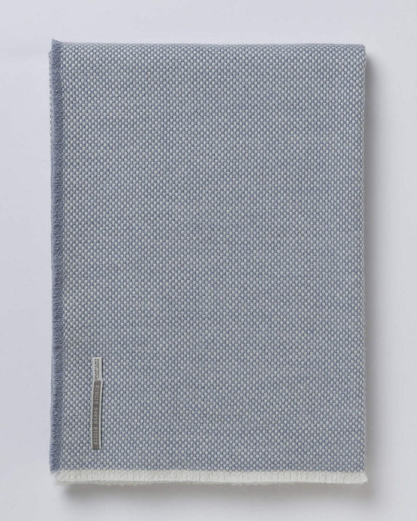 Alicia adams alpaca lugano bed scarf, 100 baby alpaca bed scarf,  alpaca bedding, alpaca bed throw, alpaca throw,  chambray blue alpaca bed scarf