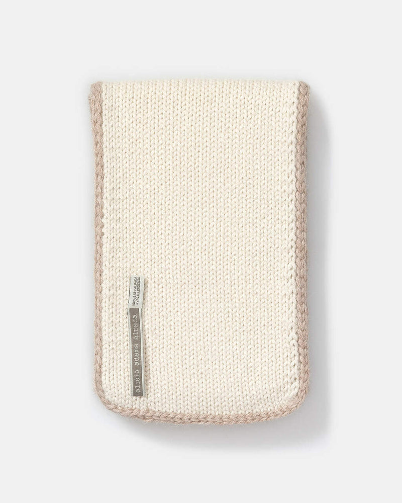 alicia adams alpaca baby scarf, baby alpaca scarf, alpaca scarf, alpaca baby clothing, 100 alpaca scarf, alpaca vs cashmere, ivory and taupe baby alpaca scarf