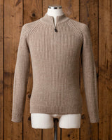 Alicia Adams Alpaca Leo Zip Sweater, mens alpaca sweater, mens zip cardigan, 100 alpaca sweater mens, alpaca sweater, light taupe alpaca wool sweater
