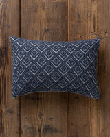 alicia adams alpaca mystic pillow, alpaca pillow, alpaca throw pillow, alpaca decorative pillow, alpaca vs cashmere, ivory and navy blue alpaca throw pillow