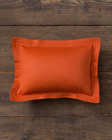 Alicia Adams Alpaca Hudson Lumbar Pillow, alpaca pillow, alpaca throw pillow, alpaca decorative pillow, alpaca vs cashmere, orange alpaca pillow