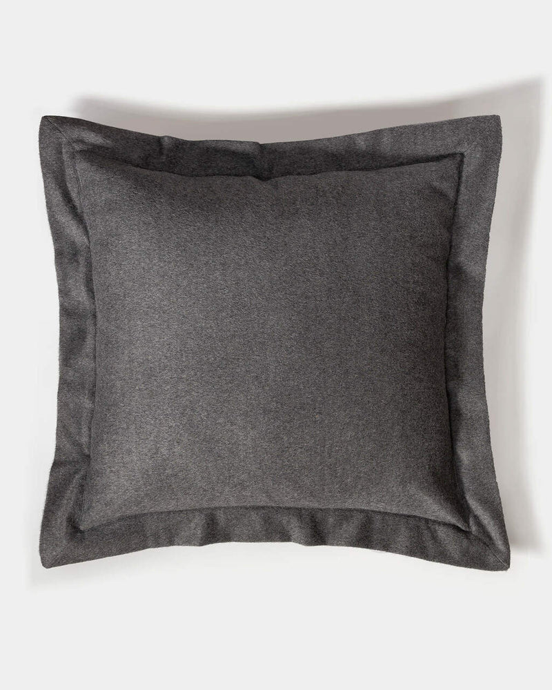 Alicia Adams Alpaca Hudson Euro Pillow, alpaca pillow, alpaca throw pillow, alpaca decorative pillow, alpaca vs cashmere, grey alpaca euro throw pillow