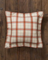 Alicia Adams Alpaca Aberdeen Euro Pillow, alpaca pillow, alpaca throw pillow, alpaca decorative pillow, alpaca vs cashmere, orange alpaca euro pillow