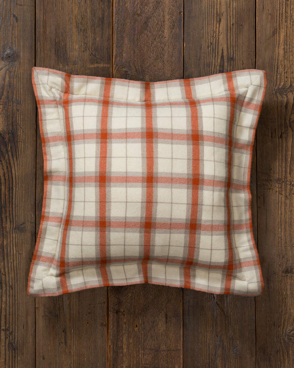 Alicia Adams Alpaca Aberdeen Euro Pillow, alpaca pillow, alpaca throw pillow, alpaca decorative pillow, alpaca vs cashmere, orange alpaca euro pillow