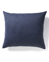 alicia adams alpaca field pillow, alpaca pillow, alpaca throw pillow, alpaca decorative pillow, alpaca vs cashmere, denim blue-light grey and navy alpaca throw pillow
