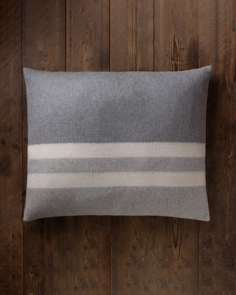 alicia adams alpaca field pillow, alpaca pillow, alpaca throw pillow, alpaca decorative pillow, alpaca vs cashmere, light grey and ivory alpaca throw pillow