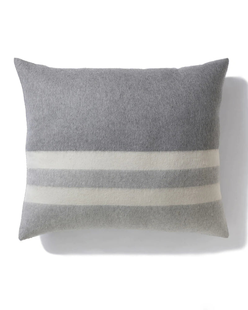 alicia adams alpaca field pillow, alpaca pillow, alpaca throw pillow, alpaca decorative pillow, alpaca vs cashmere, light grey and ivory alpaca throw pillow