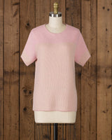 alicia adams alpaca alana top, womens alpaca sweater, lightweight womens alpaca top, alpaca sweater, alpaca vs cashmere, light pink womens alpaca top