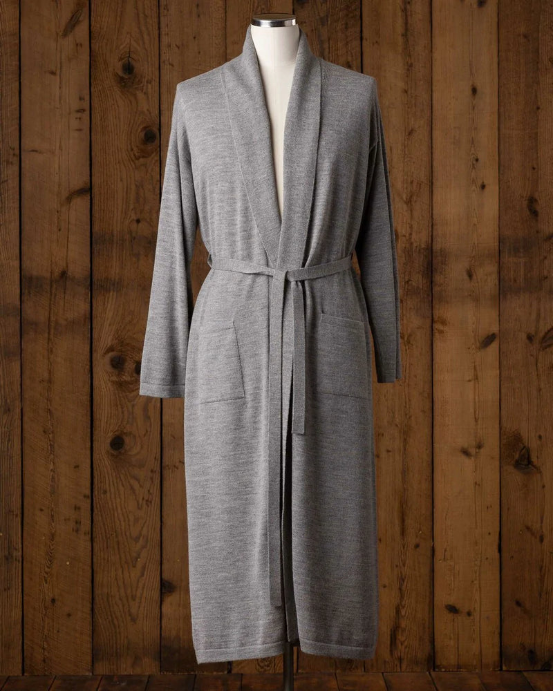 Alicia Adams Alpaca 100% Baby Alpaca Chill Robe, baby alpaca bathrobe, luxury mens alpaca bathrobe