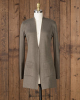 alicia adams alpaca women's reversible cardigan, 100 alpaca cardigan, alpaca sweater, alpaca coat, alpaca vs cashmere, moss green and mocha alpaca cardigan