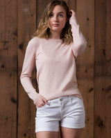 Alicia Adams Alpaca Crew Neck, 100 baby alpaca, alpaca sweater,  alpaca sweater peru, baby alpaca sweater, pink powder alpaca crew sweater