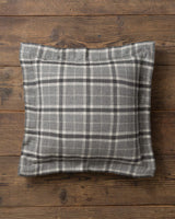 Alicia Adams Alpaca Aberdeen Euro Pillow, alpaca pillow, alpaca throw pillow, alpaca decorative pillow, alpaca vs cashmere, charcoal grey alpaca euro pillow